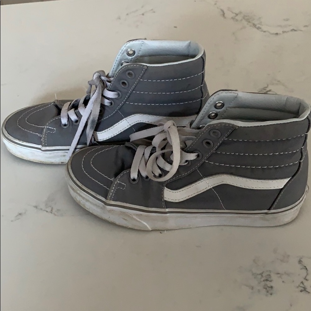Gray high top vans